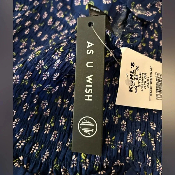 As U Wish Size M Floral Sundress
NWT, with upper lining. Navy with lavender. - Picture 5 of 8